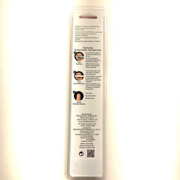 Amazing Shine Nails Miracle Shiner Nail File With Bonus File Smooth & Shine New - Picture 12 of 12